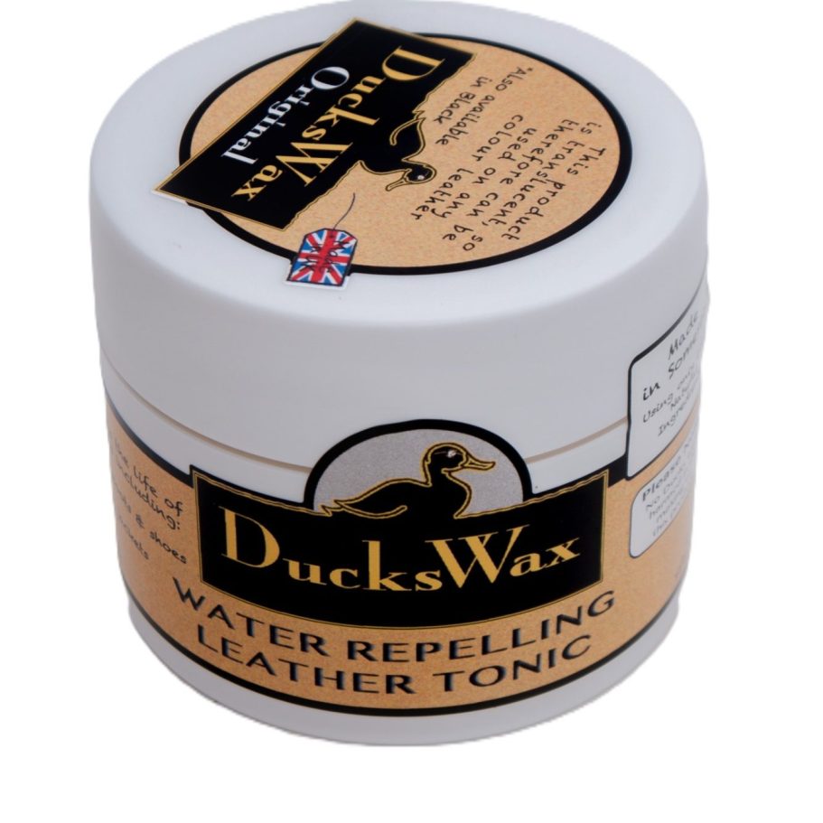 DucksWax Water Repelling Leather Tonic 100g Keep your boots, gloves, and gear looking their best for longer with DucksWax Water Repelling Leather Tonic 100g